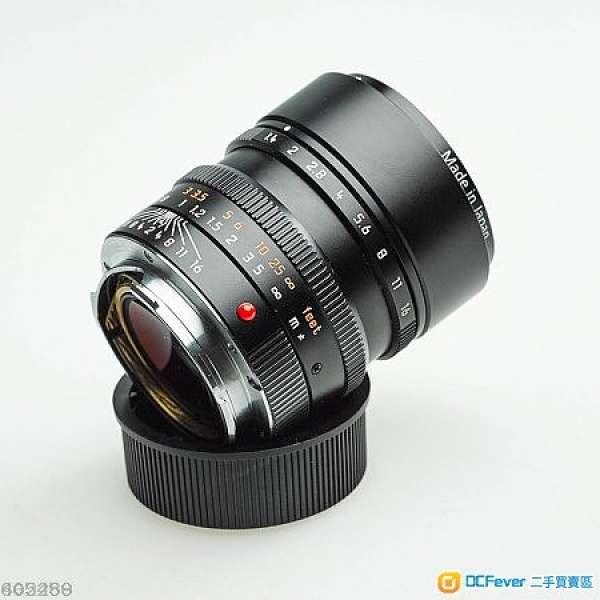 Leica 50mm 1.4 Summilux Aspherical 6-bit Black 11891 99% FULL SET