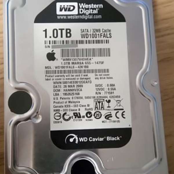 WD Caviar Black 1TB WD1001FALS