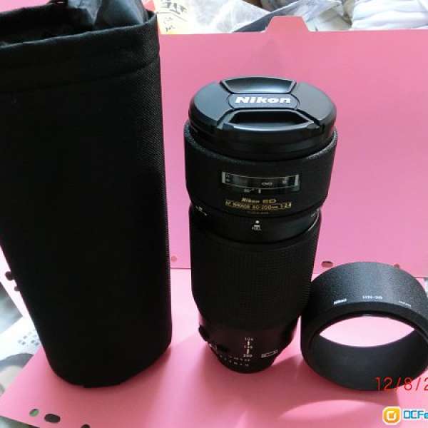 Small Japan made Nikon AF80-200 2.8 95%new LB1, Nikon Hood, filter Bag