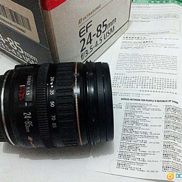 90%新 Canon EF24-85mm F/3.5-4.5 USM