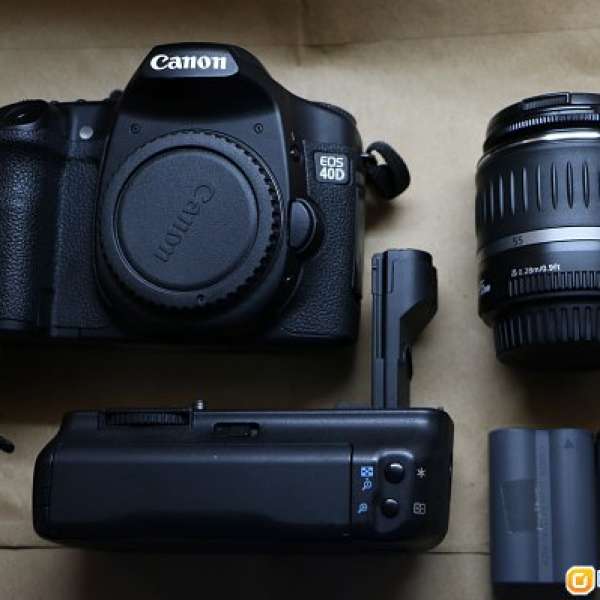Canon 40D body + EFS 18-55 + 直倒