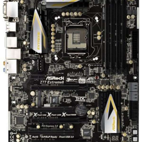 asrock z77 extreme 6 有cpu 跟cmx火牛連新機箱