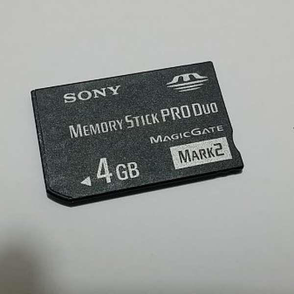 二手SONY原廠4GB Memory stick Pro Duo Mark 2