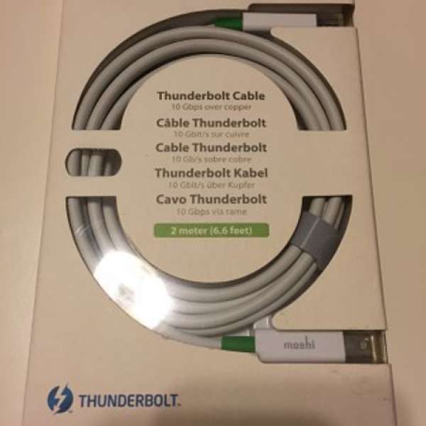 全新未用過 2米 thunderbolt cable