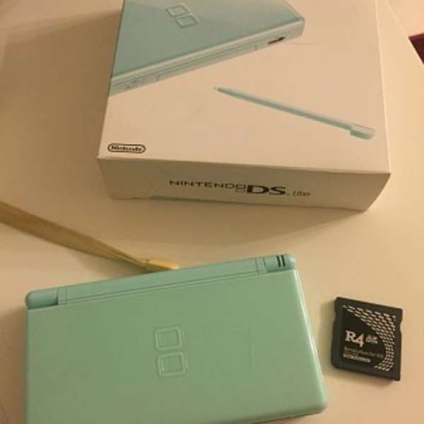 粉藍色 NDS Lite 連R4 4GB micro SD