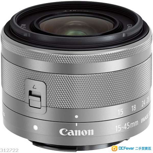 全新Canon EOS EF-M 15-45 F3.5-6.3 IS STM 銀色(M1 M2 M3 M10適用)