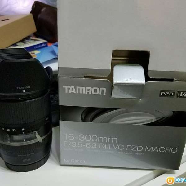 Tamron 16-300mm F/3.5-6.3 DiII VC PZD MACRO (Canon mount)+ 67 MM UV 鏡