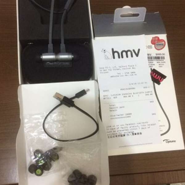 Nuforce be6i 藍芽耳機,HMV購入,使用兩個月