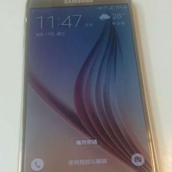 Samsung galaxy S6 香檳金64GB 99%new