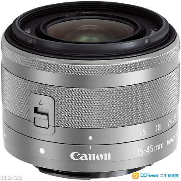 全新Canon EOS EF-M 15-45 F3.5-6.3 IS STM 銀色(M1 M2 M3 M10適用) 細 輕 廣