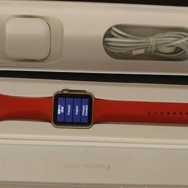 Apple Watch (RED) 42MM Sport Warranty till Jun 2018