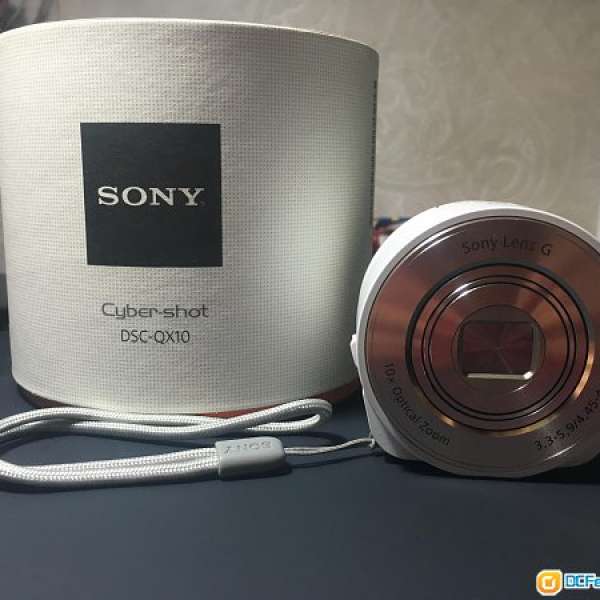 Sony qx10 白色 鏡頭型相機