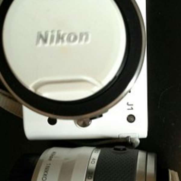 9成新 Nikon 1 J1 + 30-110mm 鏡 全套 白色行貨