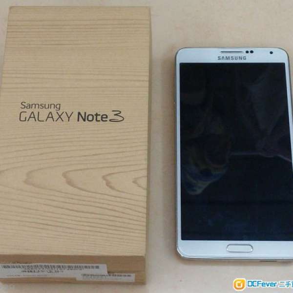 95 % 新行貨 Samsung Galaxy Note3 N9005 16 Gb 銀白色 港版 2電3义