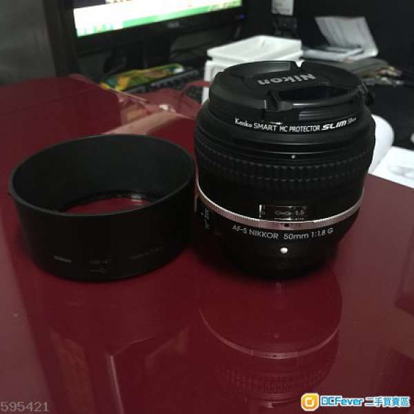 98% new nikon 50mm 1.8G 特別版 連filter