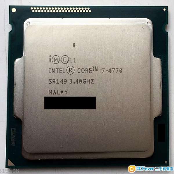 賣INTEL I7 4770 官方有保用 特長30天私保