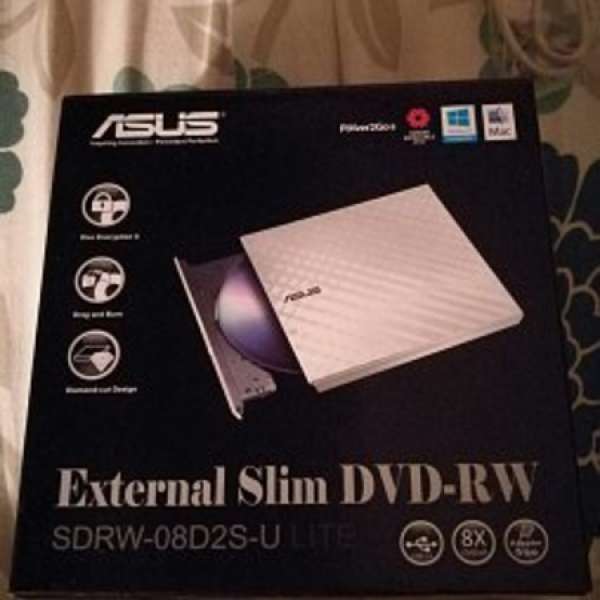 90%新Asus外置DVD燒碟機