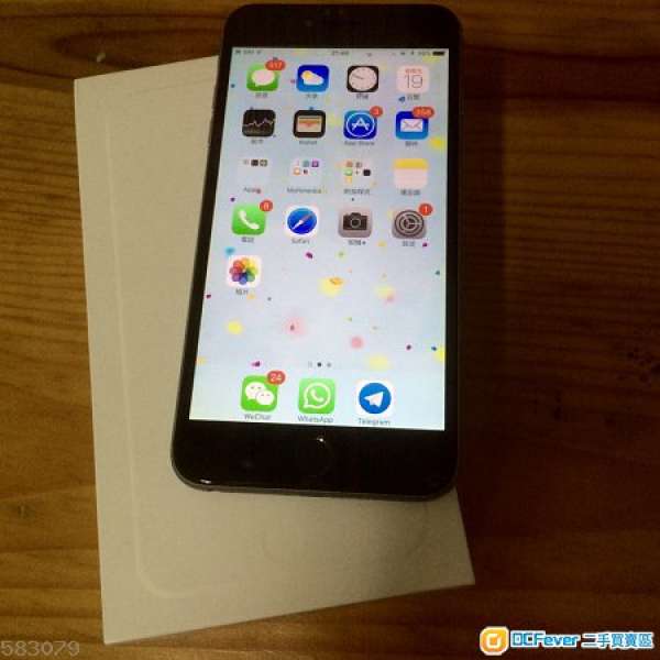 九成新 iPhone 6 Plus 港行 128G 灰色有 AppleCare+