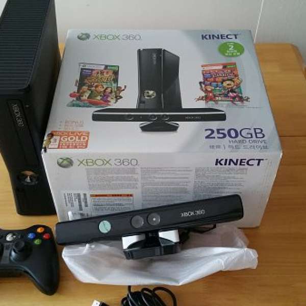 xbox 360 kinect一套連24隻game