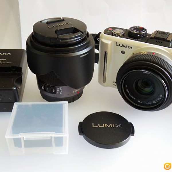 Panasonic Lumix GF1 無反數碼相機連雙鏡 ( 20mm f1.7 大光圈定焦鏡+14-45mm變焦鏡 )