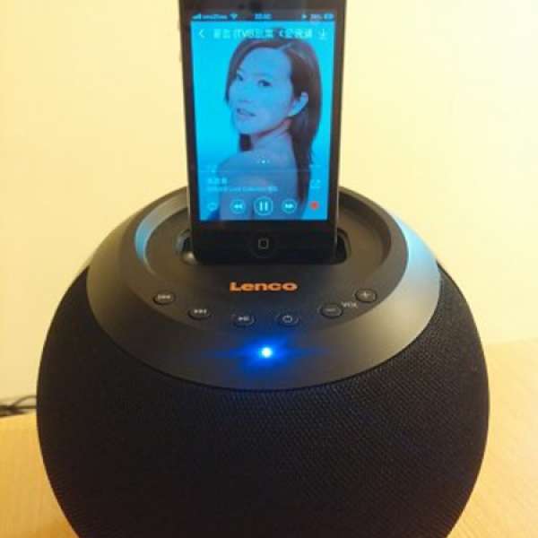 瑞士名廠 Lenco Speakerball & Docking Station Portable Ipod Speaker 黑色
