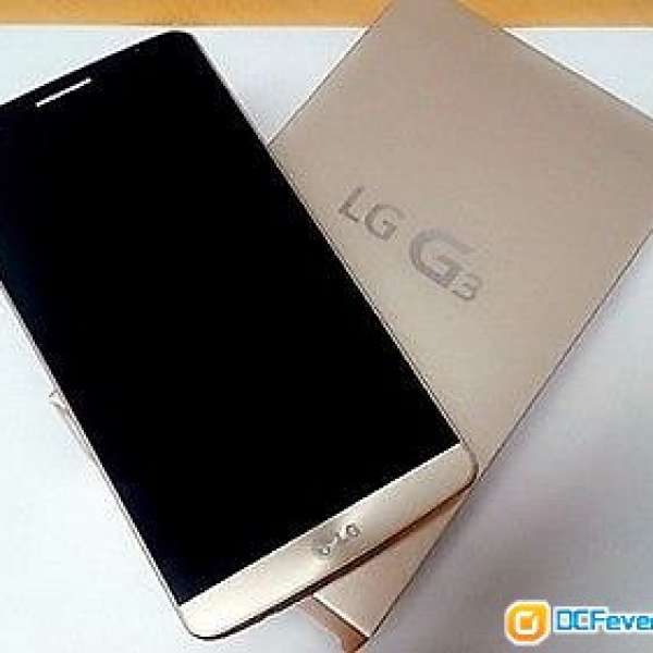 LG G3 32GB 金色90%新 行貨全新火牛、耳機 2電2充、Quick circle case