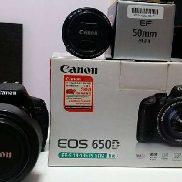 Canon650D+kit18-135+ef50mmf/1.8ll