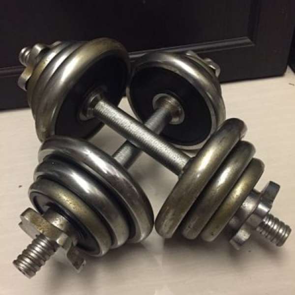 20KG x 2 啞鈴套裝 Weight Lift Dumbbell Set; 可組合不同重量