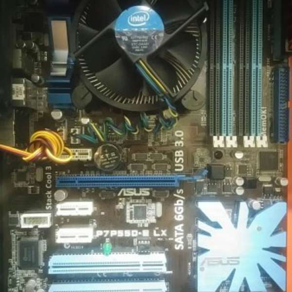 ASUS P7P55D-E LX(LGA1156)連intel i5 750 CPU