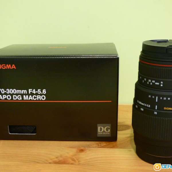 Sigma 70-300mm F4-5.6 APO DG Macro 鏡頭，Canon Mount