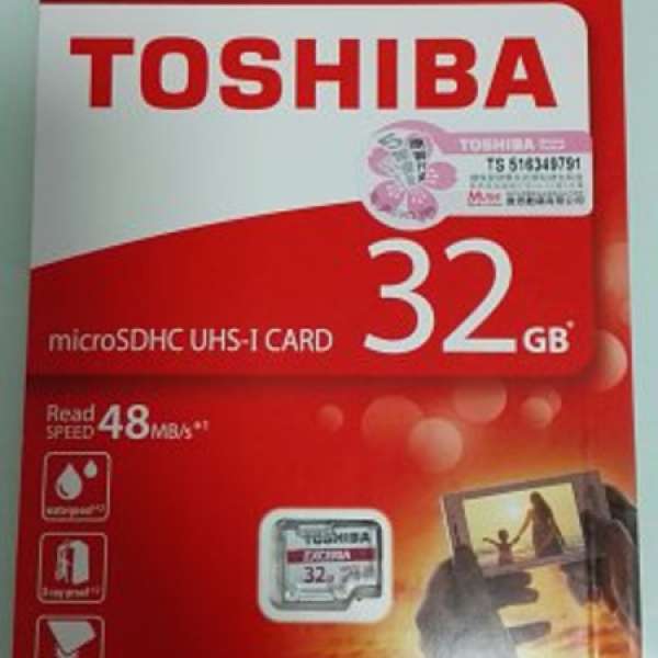 全新 Toshiba 東芝 32GB MicroSD SDHC UHS-I 48MB/s