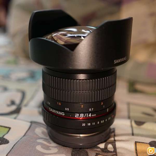 Samyang AE 14 mm f/2.8 for Canon 90% new