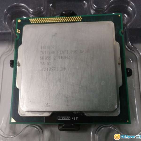 Intel Pentium G630 2.70 GHz 3M Cache Socket 1155 連Intel原裝風扇