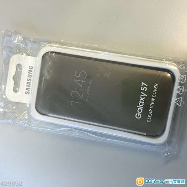 全新正貨Samsung galaxy S7 鏡面保護套 機殼 clear view cover