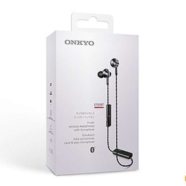 全新行貨未開封 Onkyo  E700BT 耳塞式無線耳機連麥克風