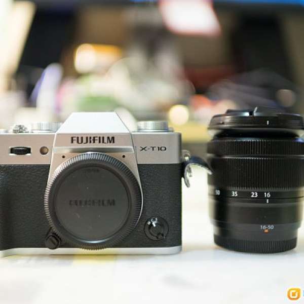 銀色 Fujifilm X-T10 XT10 with 1650 kit set