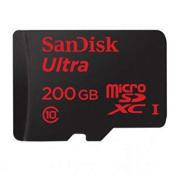 SanDisk Ultra Micro SD 200GB microSDXC UHS-I up to 90 MB/s / FAST