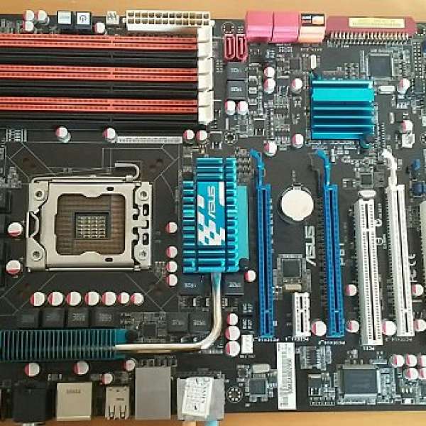 (X58 組合) ASUS X58底板 P6T 連背板連 INTEL E5620 2.4GHz 4核8線程CPU (100% WORK)