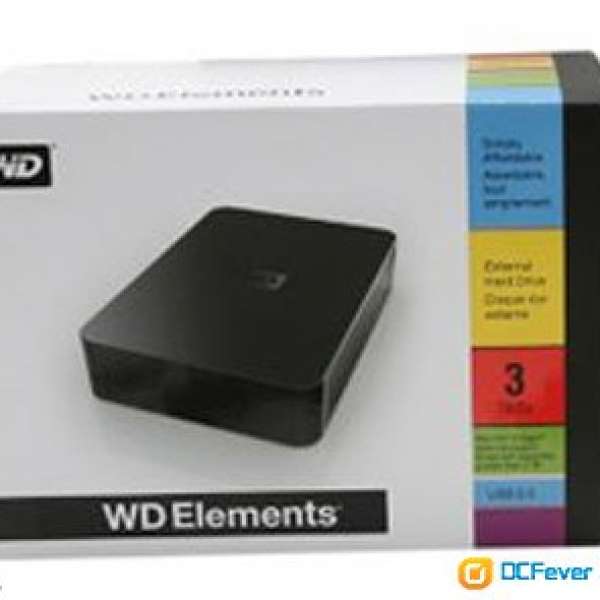 Western Digital WD Elements 3TB external hard disk hdd 外置硬碟 3.5