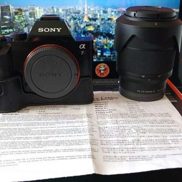 Sony A7 Kit set  行貨保養到2018年10月