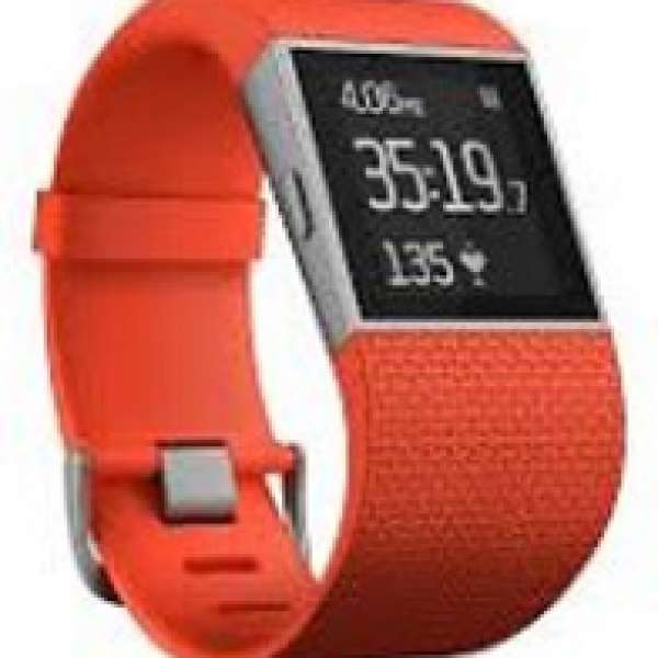 99.99%新 Fitbit Surge GPS + 心跳監測 運動手錶 (大碼)