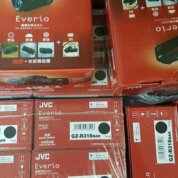 全新水貨 JVC GZ-R318 高清記憶咭攝錄機(同JVC GZ-R10 一樣) 4防、觸屏 香港官網零...