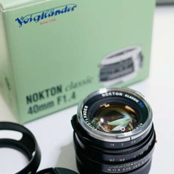 Voigtlander nokton 40mm f1.4 SC Version 福倫達 連 幅廠hood