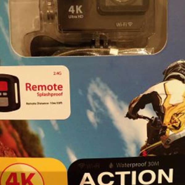 全新 4K 防水 Action Camera (跟搖控器)