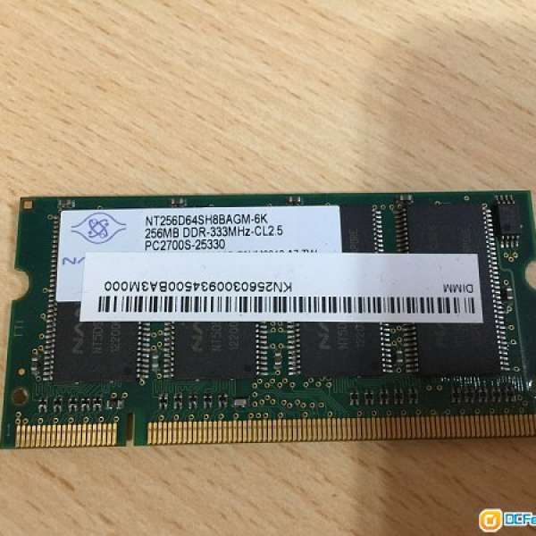 DDR 256MB 2700 / DDR2 1GB 4200 SO-DIMM Notebook RAM