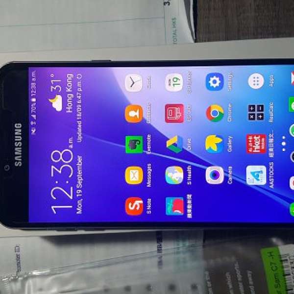 * 99% new 100% work * Samsung Galaxy C7 黑灰色 64GB