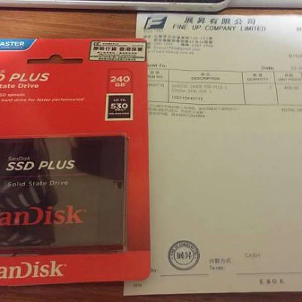 Sandisk SSD Plus 240GB 有單有保