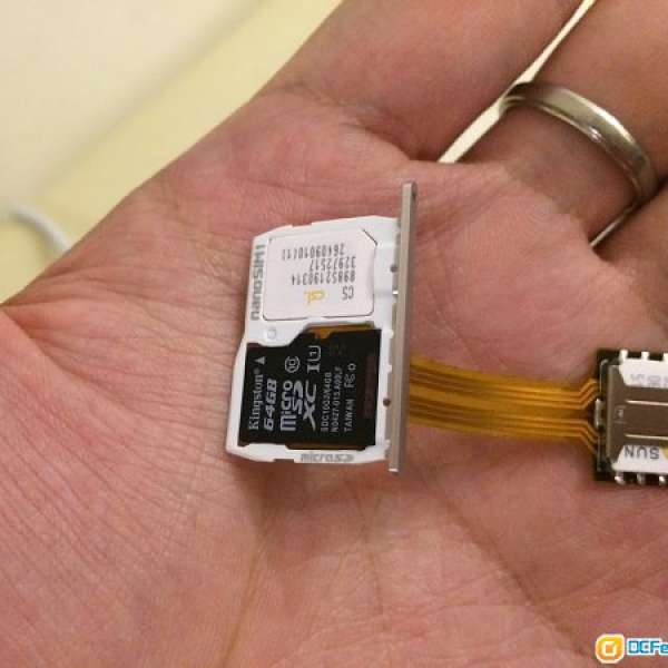雙卡sim卡記憶卡二合一輔助器samsung S7 EDGE  LG G5免改卡貼