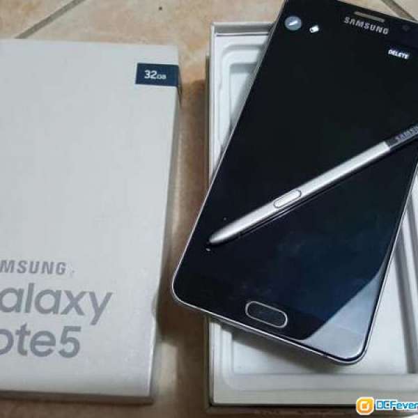 【全新未開封】Samsung Galaxy Note5 N9200 Dual Sim (32GB，銀色，港版，有單據，...