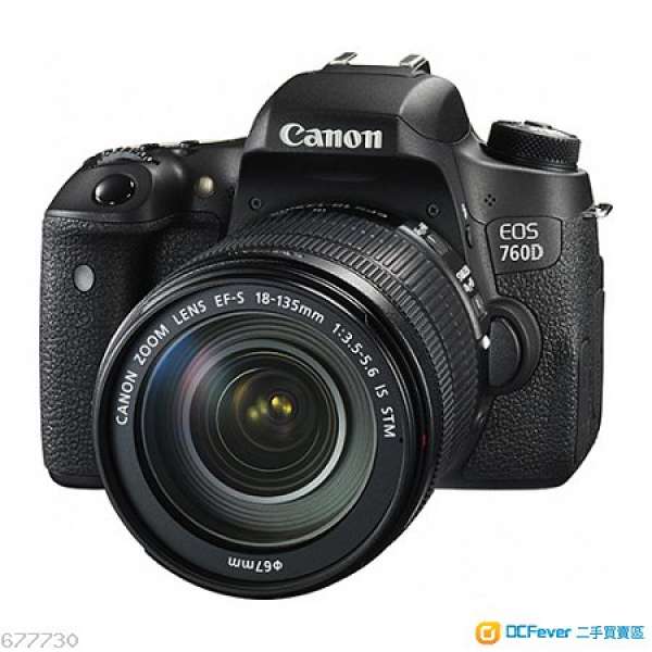 全新行貨 Canon EOS 760D 連EF-S 18-135mm f/3.5-5.6 IS STM 鏡頭套裝